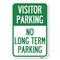 Signmission Reserved Parking Sign Visitor Parking No Heavy-Gauge Aluminum Sign, 12" x 18", A-1218-23022 A-1218-23022 - alternate 1